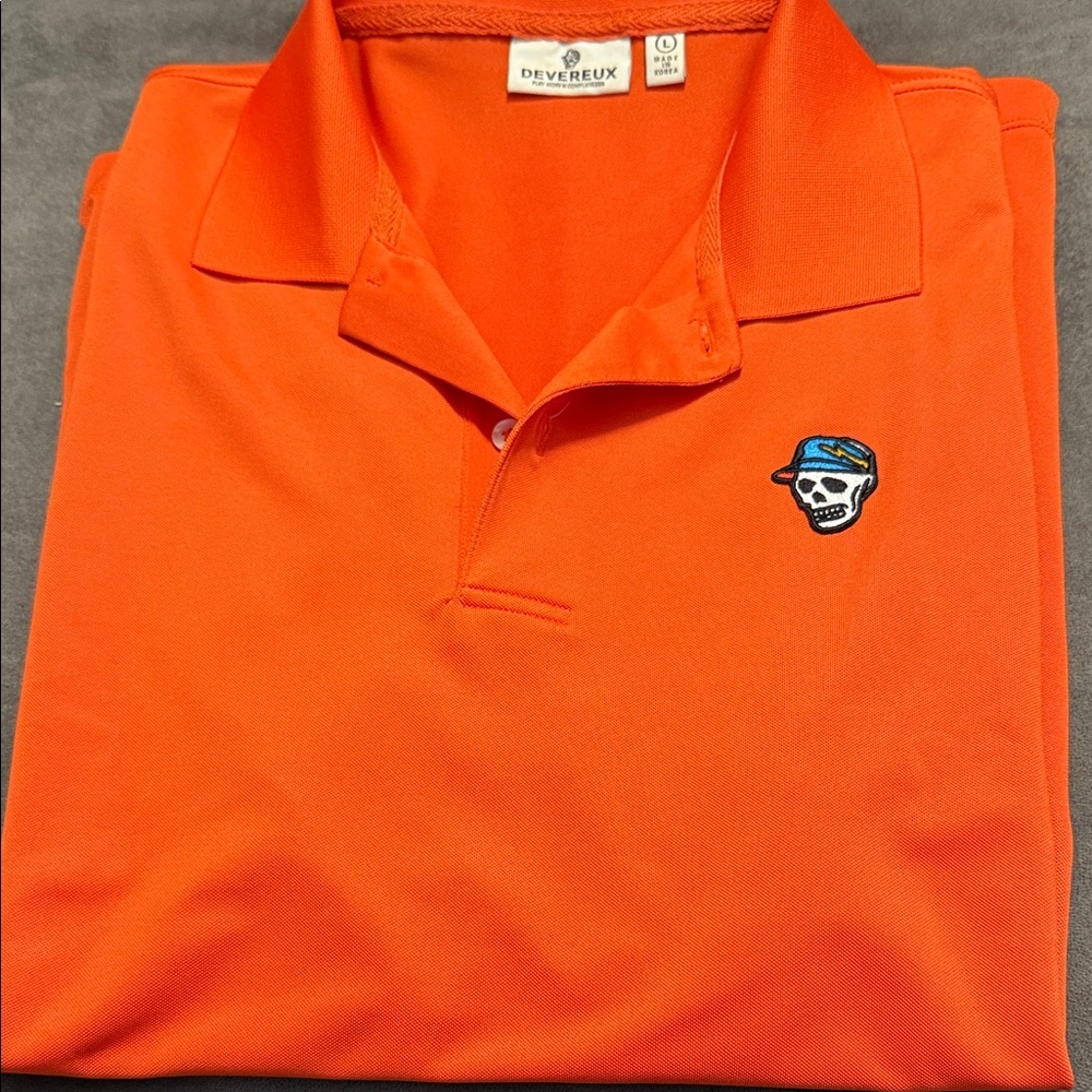 Devereux Men's Orange Polo Shirt